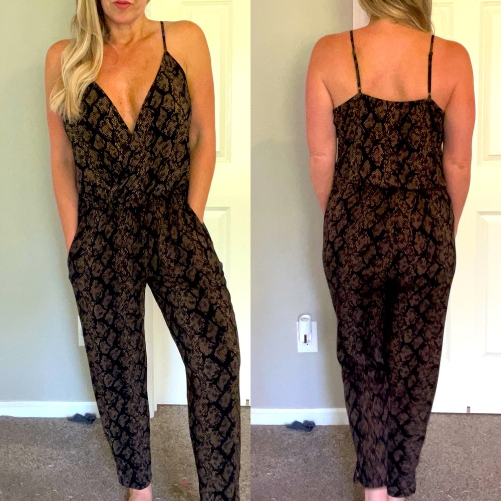 Snake Print Jumpsuit